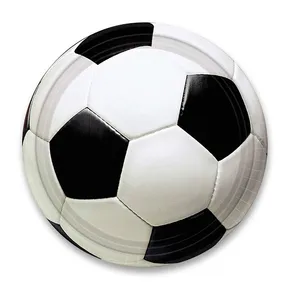 Papierové taniere Futbal, priemer 22,8 cm, 8 ks